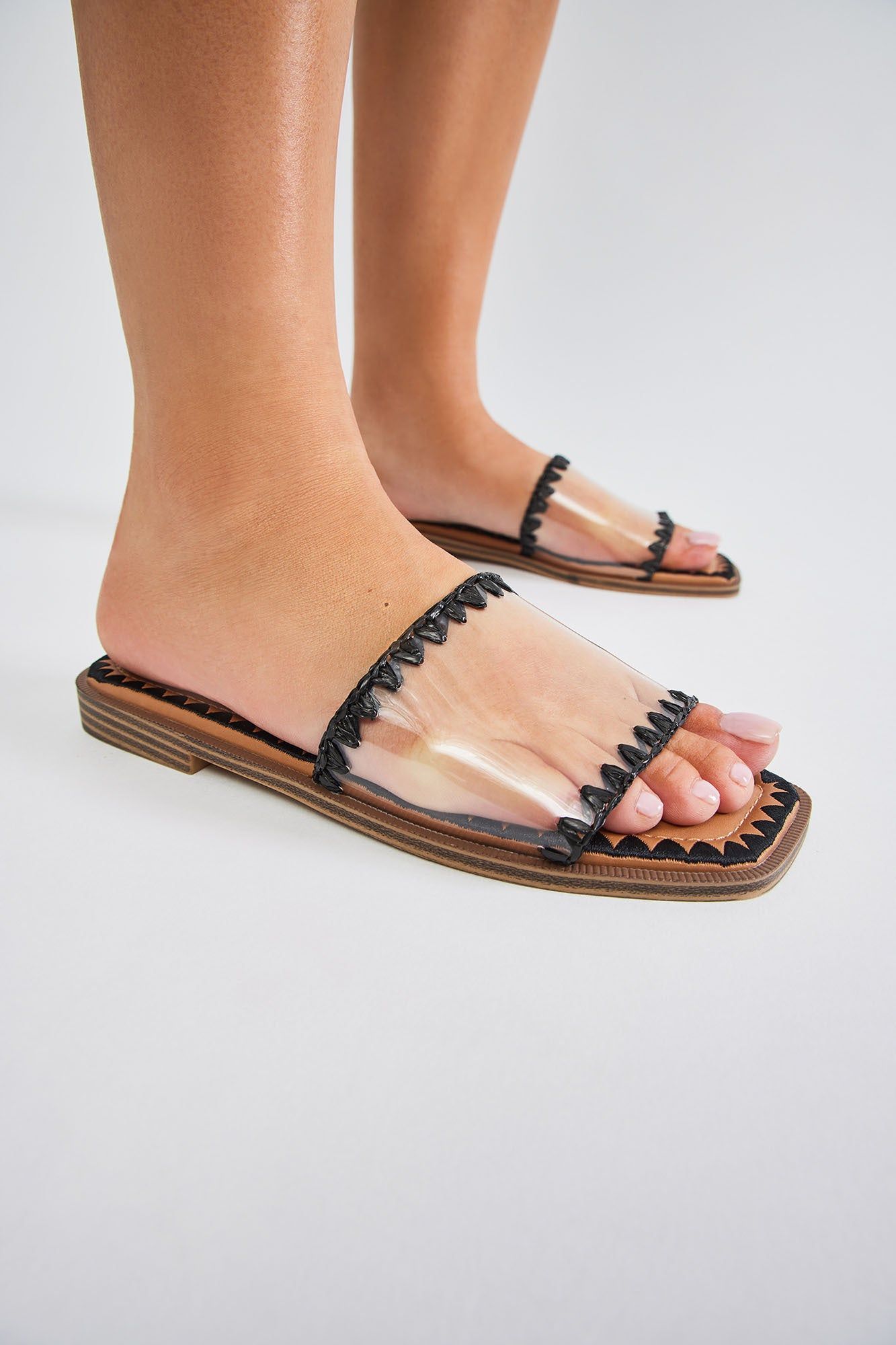 Alexia Flat Sandals - Black sold by Fashion Nova product image thumbnail 4