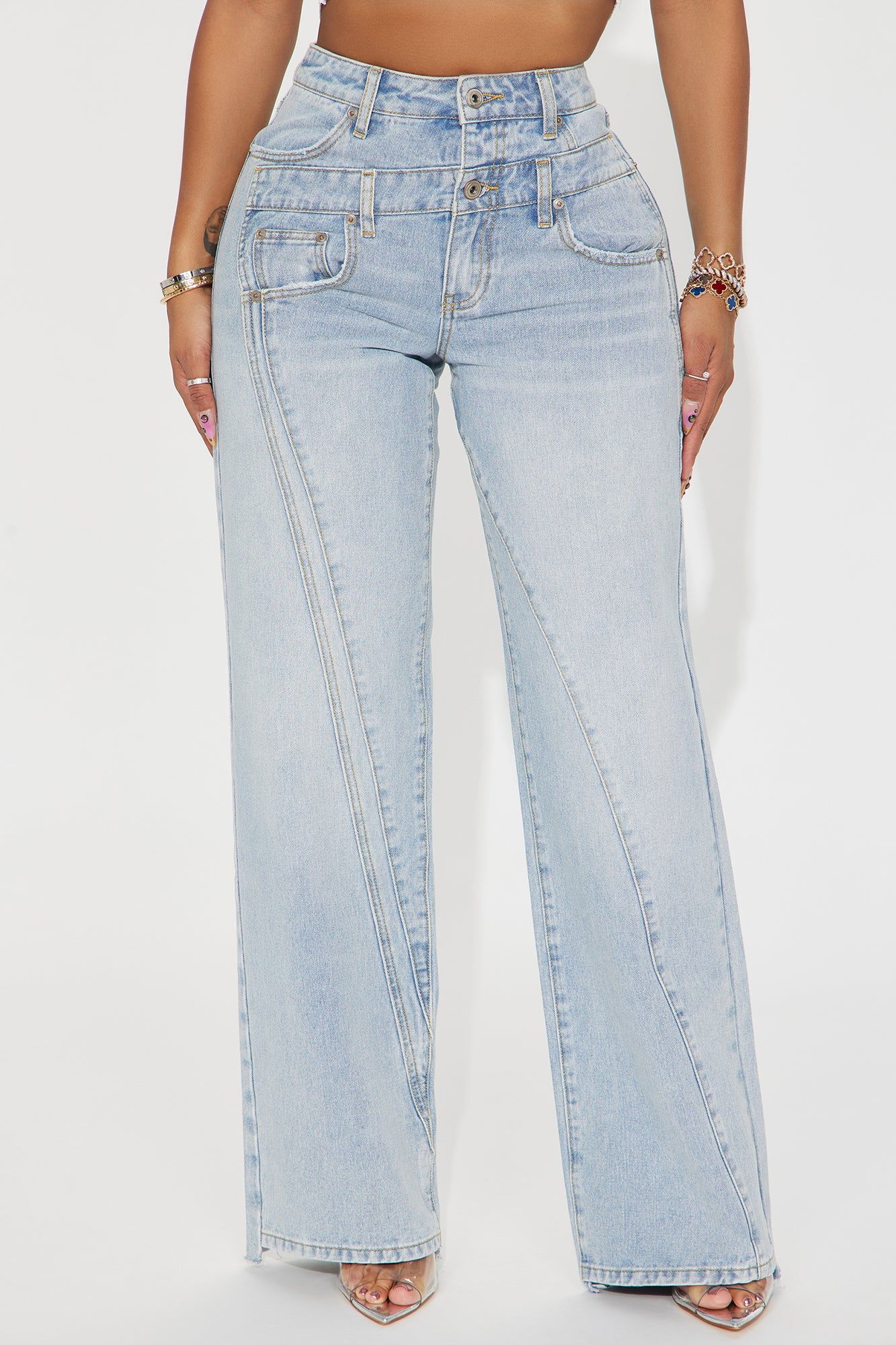 Lost Your Chance Straight Leg Jeans - Light Wash sold by Fashion Nova product image thumbnail 2