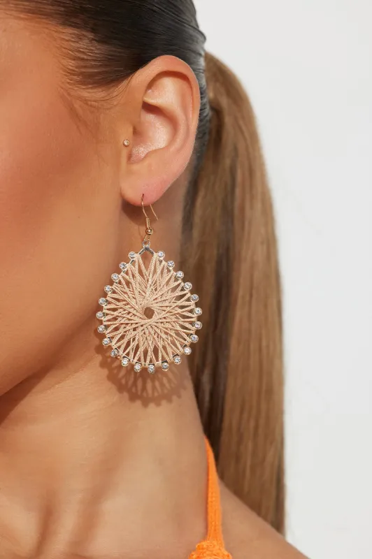 Tropical Escape Earrings - Tan sold by Fashion Nova