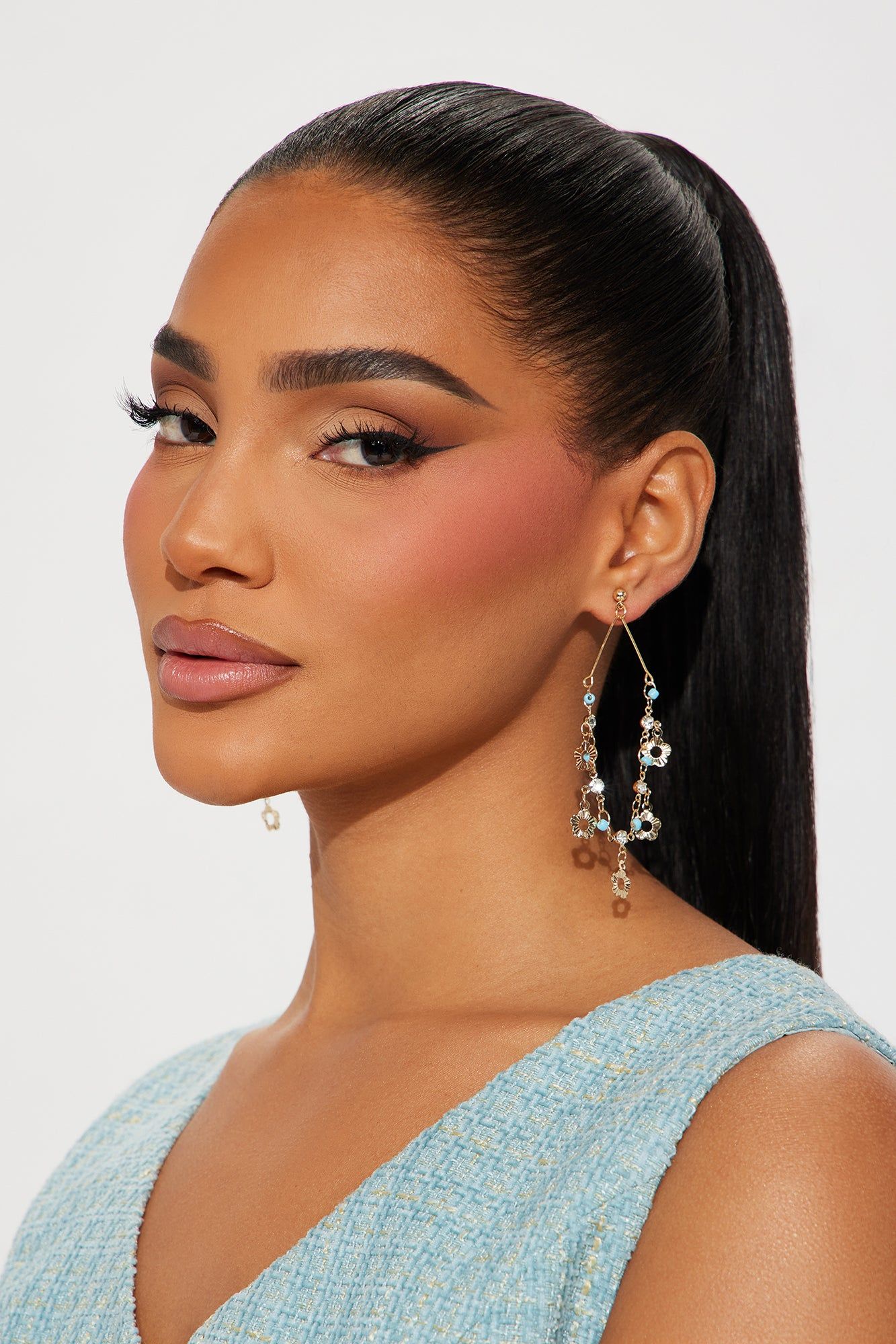 Flower Vines Earrings - Gold/combo sold by Fashion Nova product image thumbnail 3