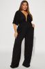 Private Dinner Jumpsuit - Black sold by Fashion Nova