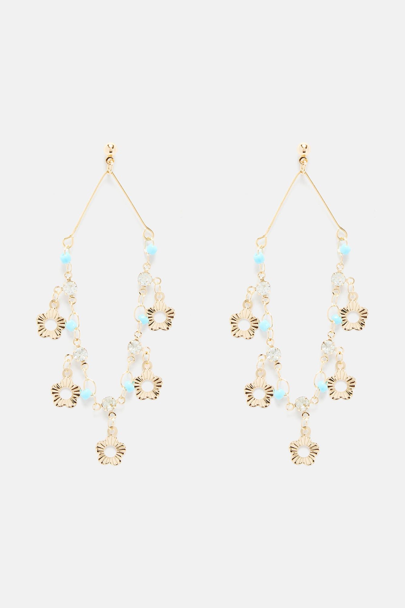 Flower Vines Earrings - Gold/combo sold by Fashion Nova product image thumbnail 2