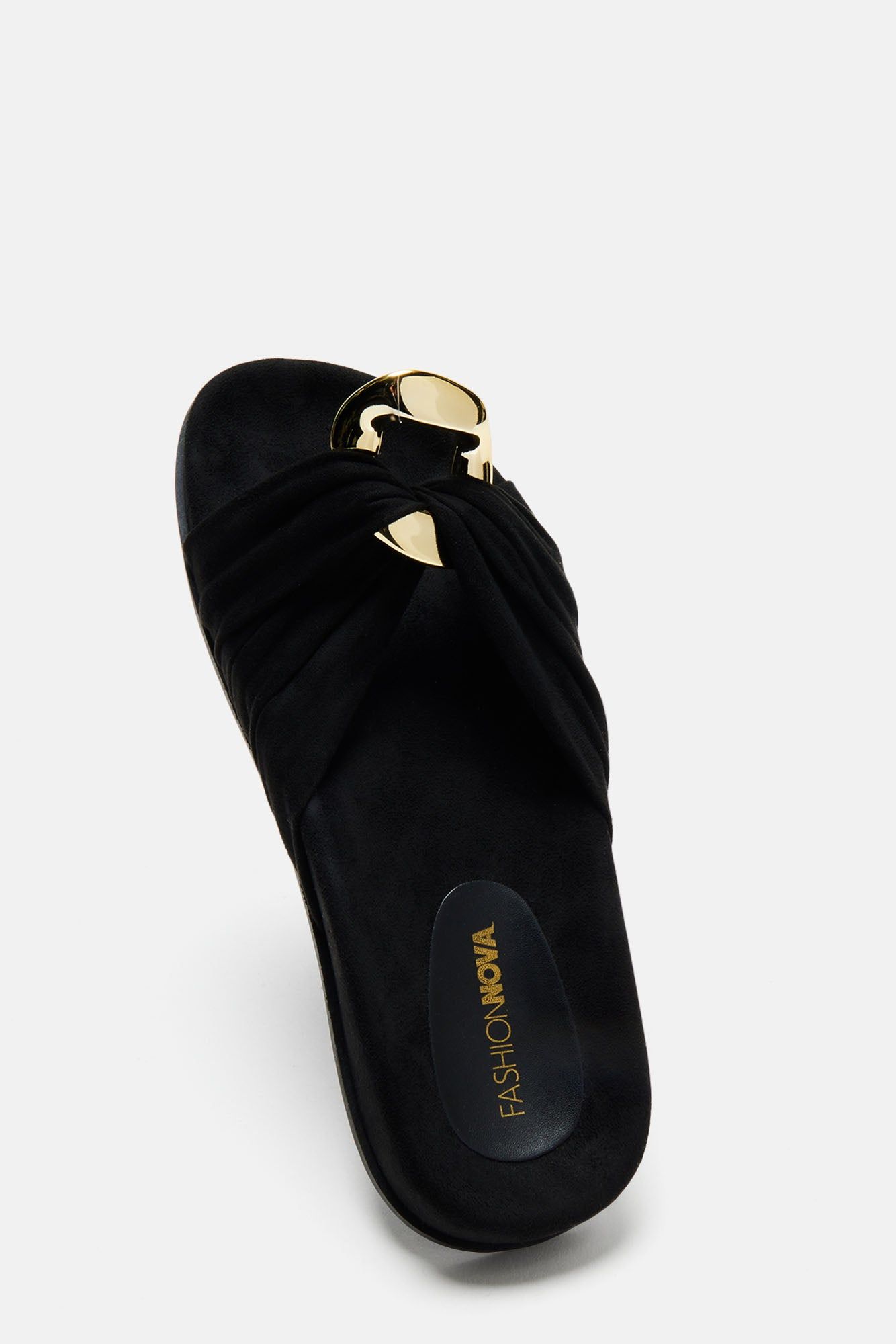 Forever My Favorite Flat Sandals - Black sold by Fashion Nova product image thumbnail 5