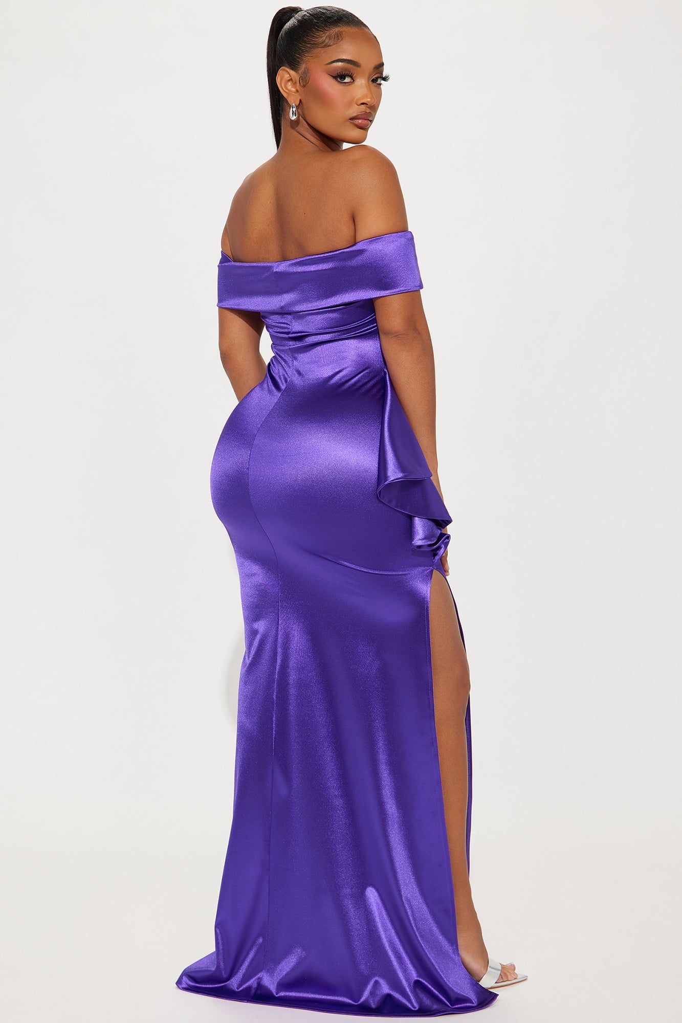 Coralie Off Shoulder Gown - Purple sold by Fashion Nova product image thumbnail 3