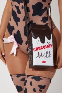 Chocolate Milk Cow 4 Piece Costume Set - Chocolate/Combo sold by Fashion Nova
