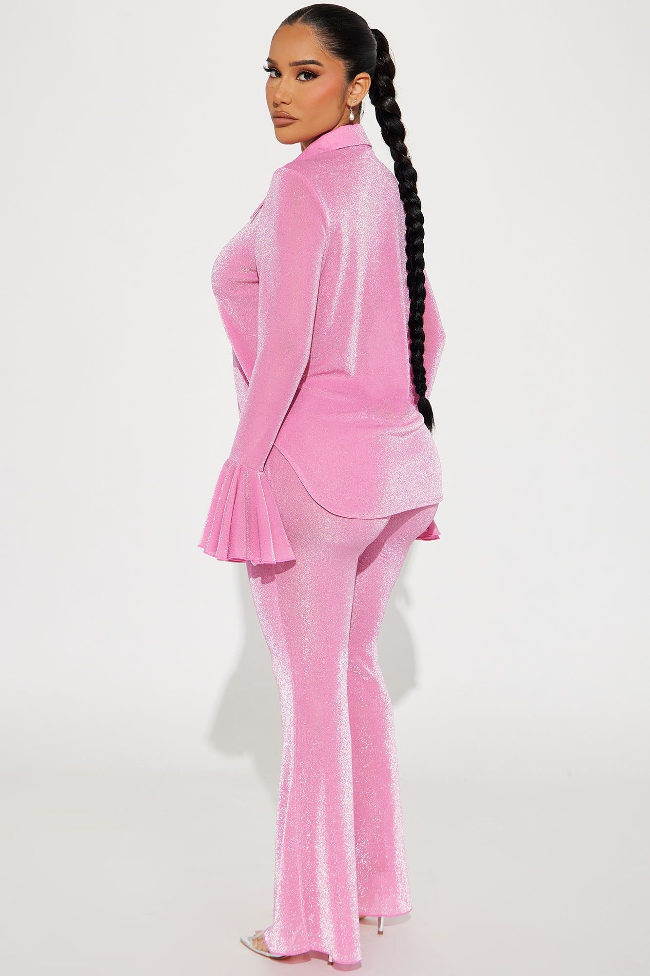 Dinner Party Metallic Pant Set - Pink sold by Fashion Nova product image thumbnail 3