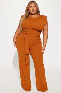 On Point Jumpsuit - Copper sold by Fashion Nova