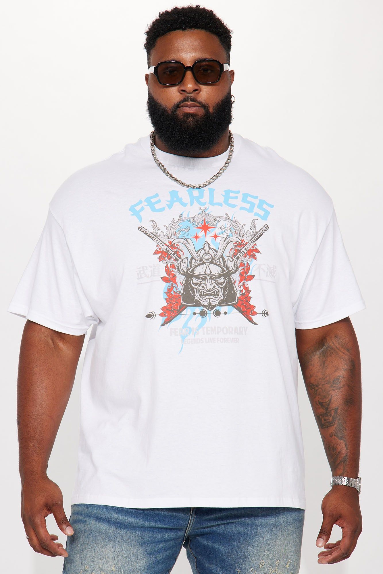 Fear Is Temporary Short Sleeve Tee - White sold by Fashion Nova product image thumbnail 2