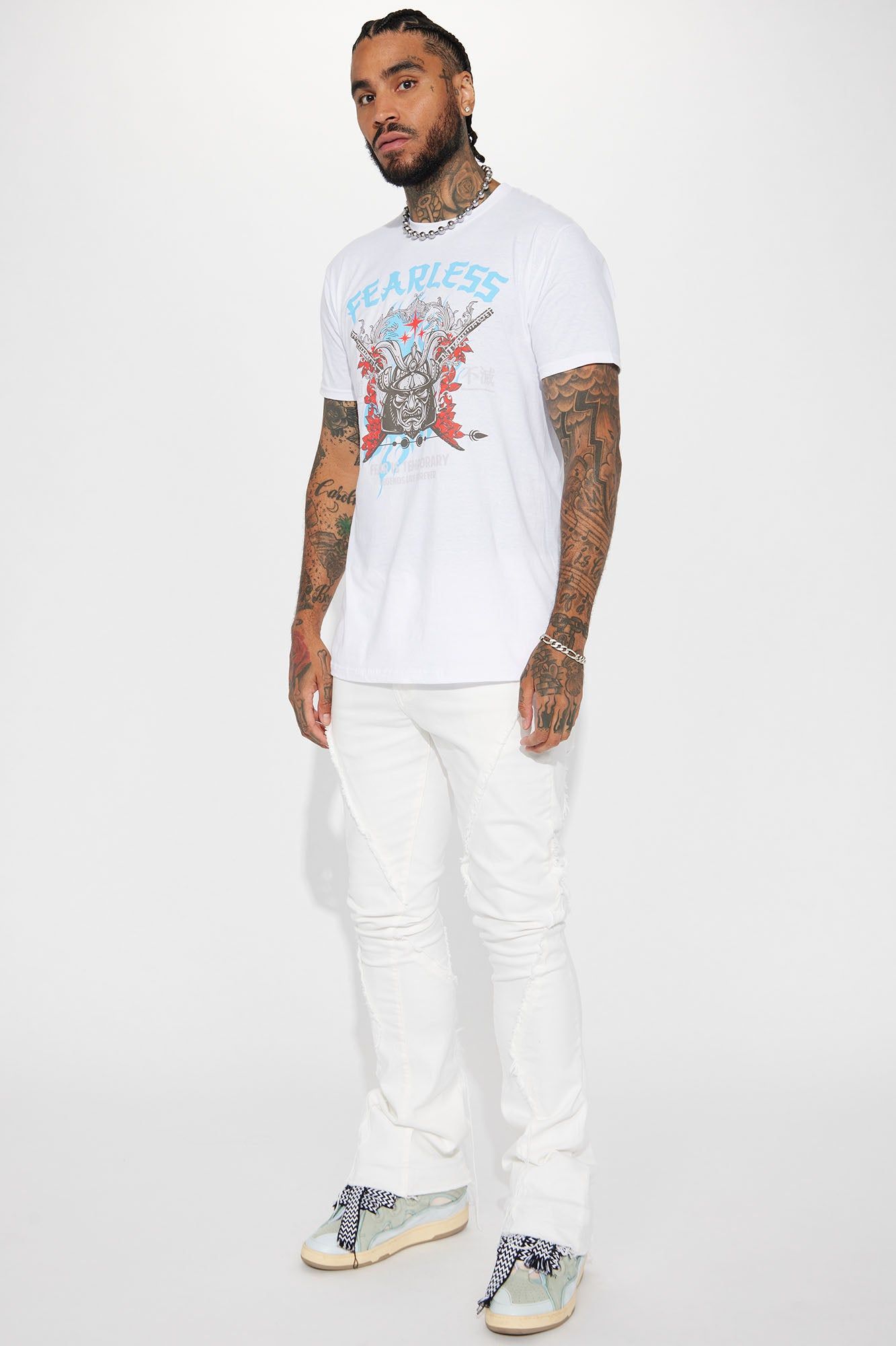 Fear Is Temporary Short Sleeve Tee - White sold by Fashion Nova product image thumbnail 4