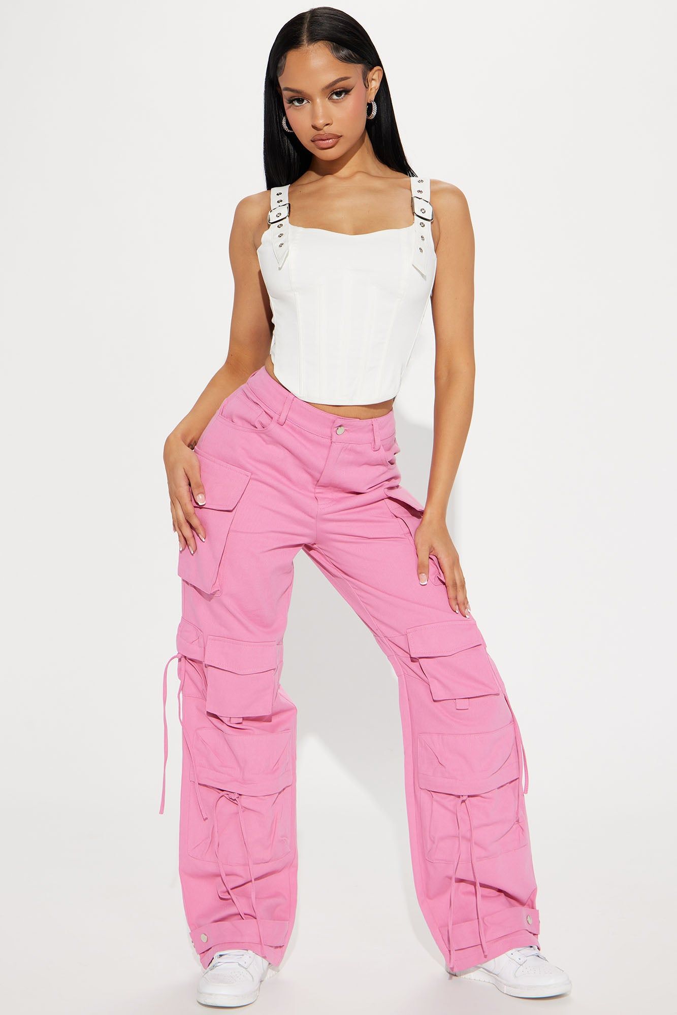On My Hot Girl Walk Cargo Pant - Pink sold by Fashion Nova