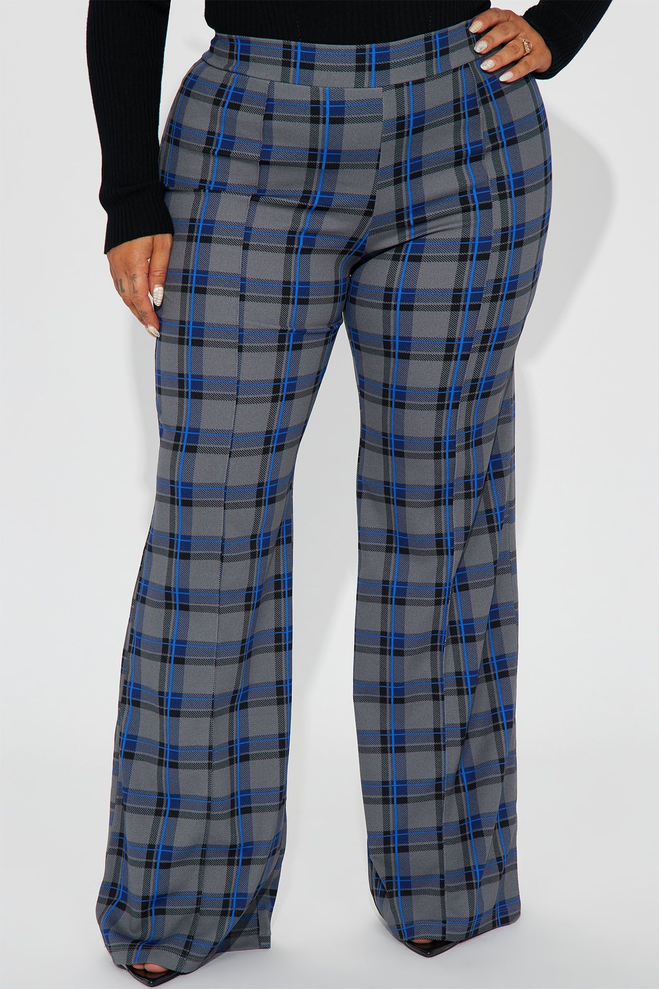 Victoria High Waisted Dress Pant - Grey/combo sold by Fashion Nova product image thumbnail 5