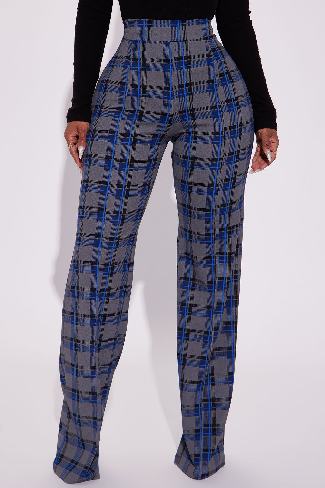 Victoria High Waisted Dress Pant - Grey/combo sold by Fashion Nova product image thumbnail 2