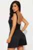 Brynlee Satin Mini Dress - Black sold by Fashion Nova