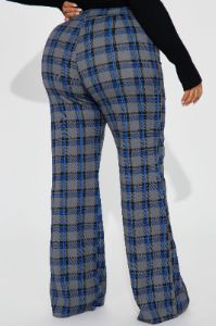 Victoria High Waisted Dress Pant - Grey/combo sold by Fashion Nova