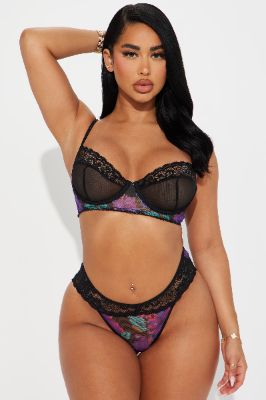 The Best Part Bra And Panty Set - Black sold by Fashion Nova