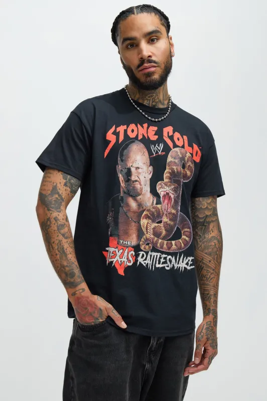 Stone Cold Texas Rattlesnake Short Sleeve Tee - Black sold by Fashion Nova
