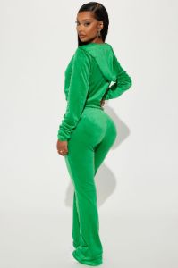 My Favorite Velour Pant Set - Kelly Green sold by Fashion Nova