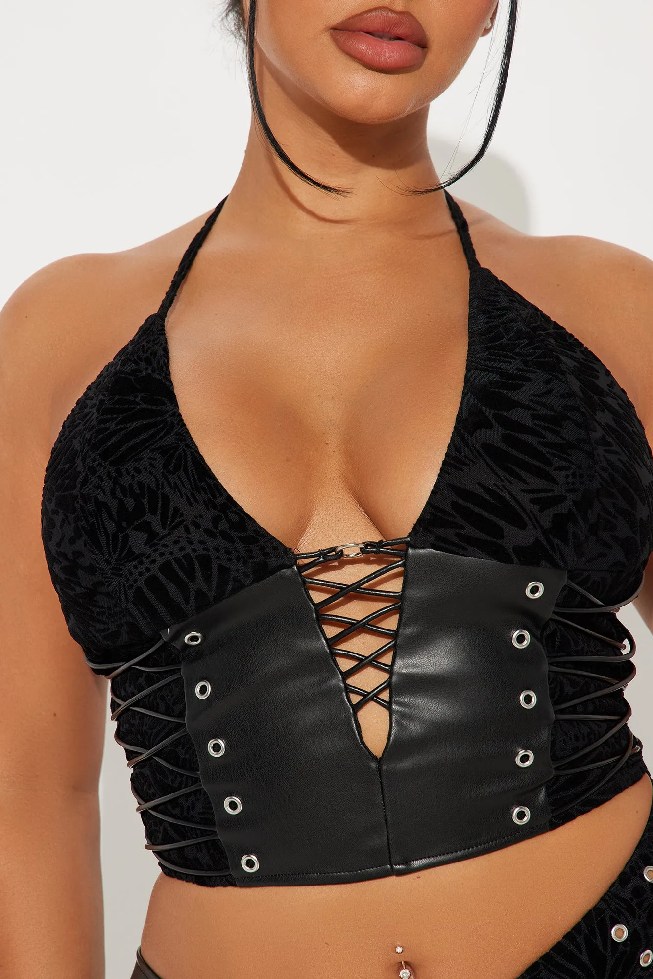 Bryce Velvet Mesh Micro Mini Dress - Black sold by Fashion Nova product image thumbnail 3