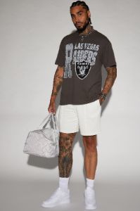 Raiders Legacy Short Sleeve Tee - Black/combo sold by Fashion Nova