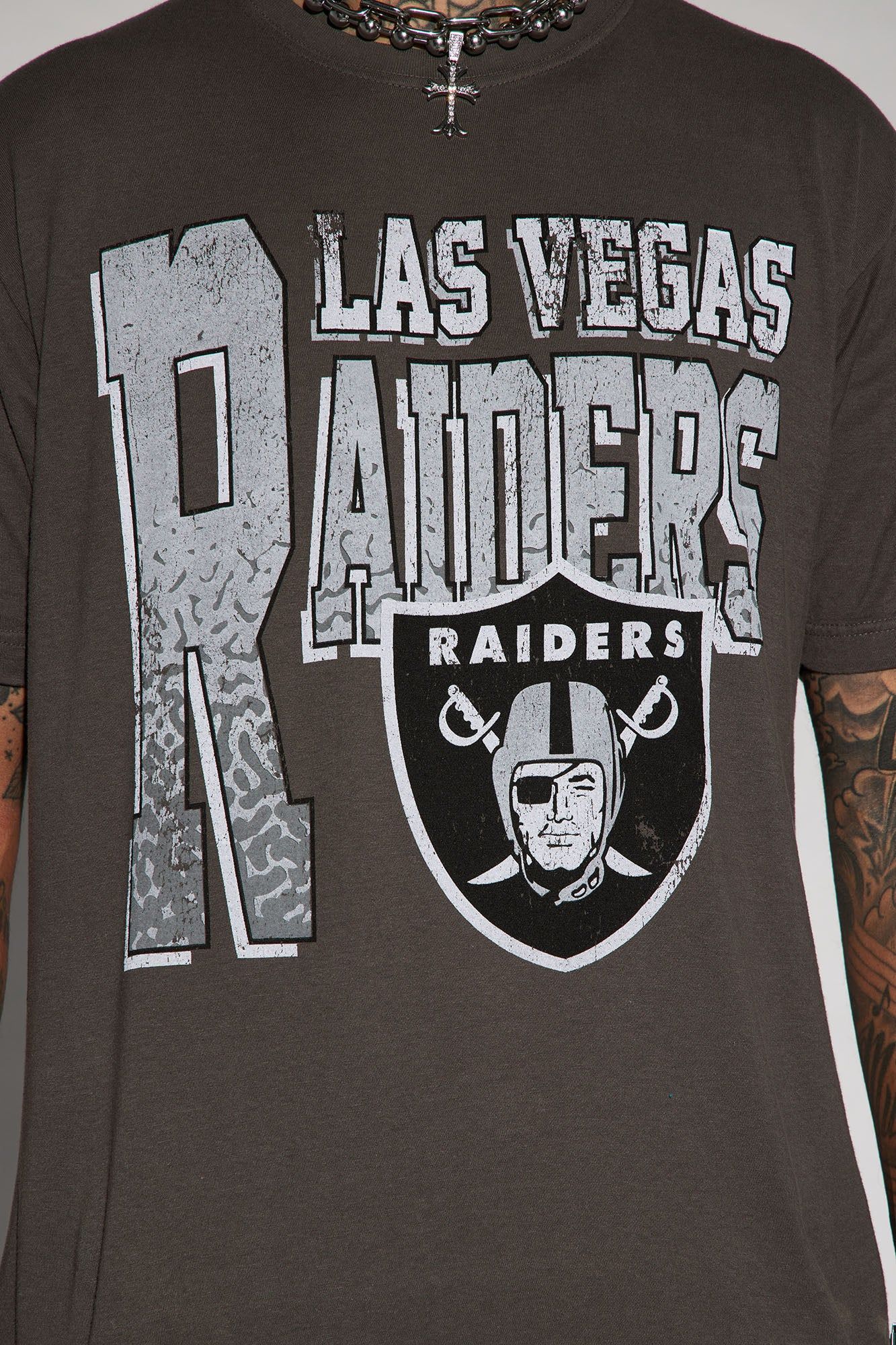 Raiders Legacy Short Sleeve Tee - Black/combo sold by Fashion Nova product image thumbnail 4
