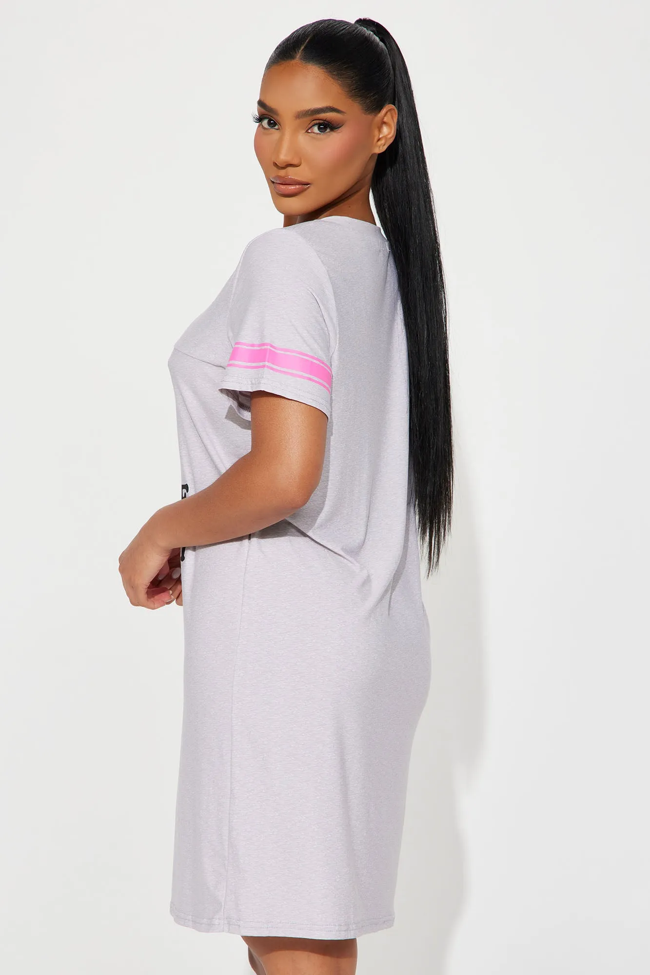 I Love To Make Boys Cry PJ Sleep Shirt - Heather Grey sold by Fashion Nova product image thumbnail 3