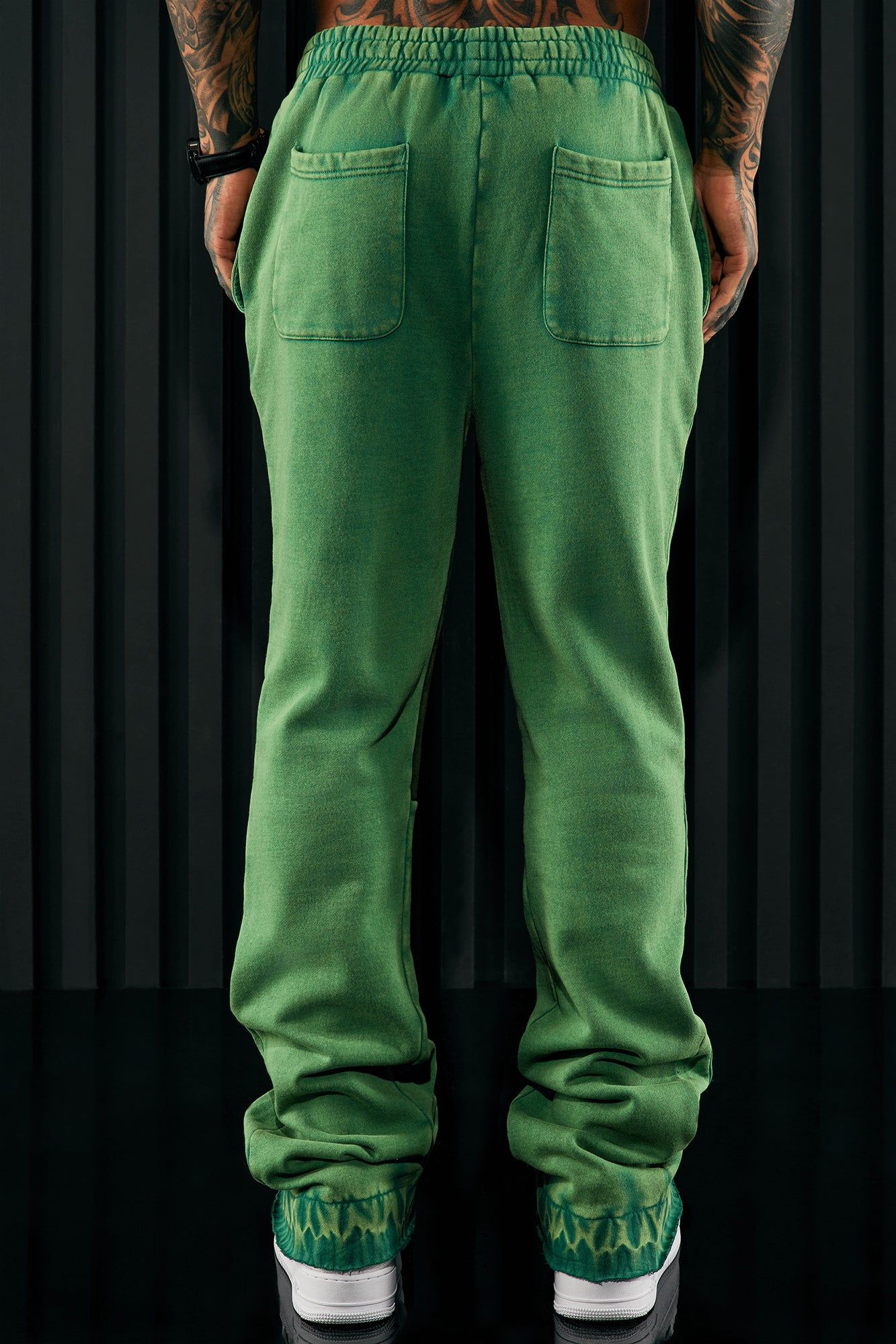 Tyson Washed Flared Sweatpant - Green sold by Fashion Nova product image thumbnail 5