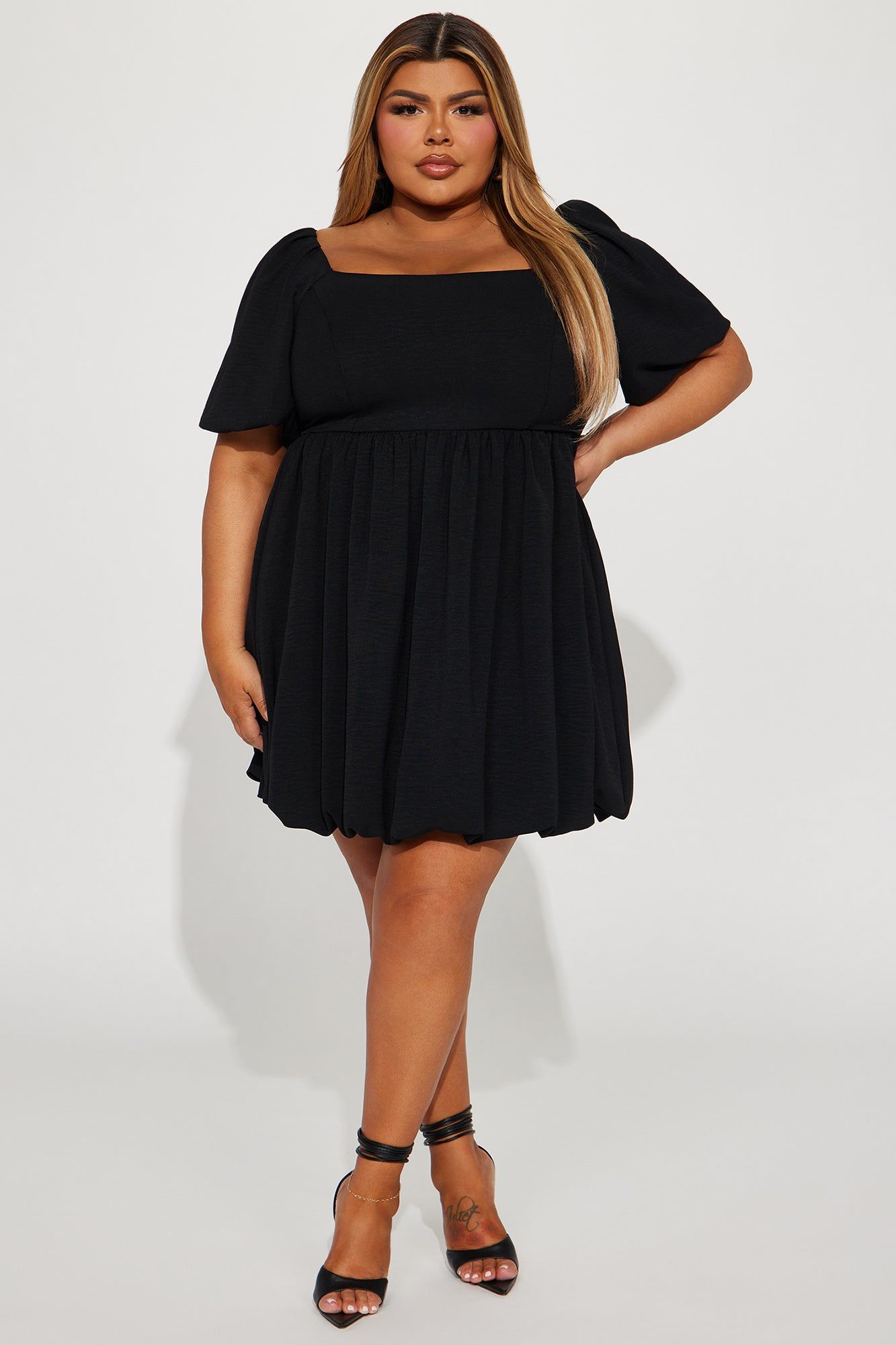 Gwen Babydoll Mini Dress - Black sold by Fashion Nova product image thumbnail 4