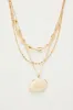 Treasure From The Sea Layered Necklace - Gold sold by Fashion Nova