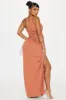 Cruising Linen Maxi Dress - Marsala sold by Fashion Nova