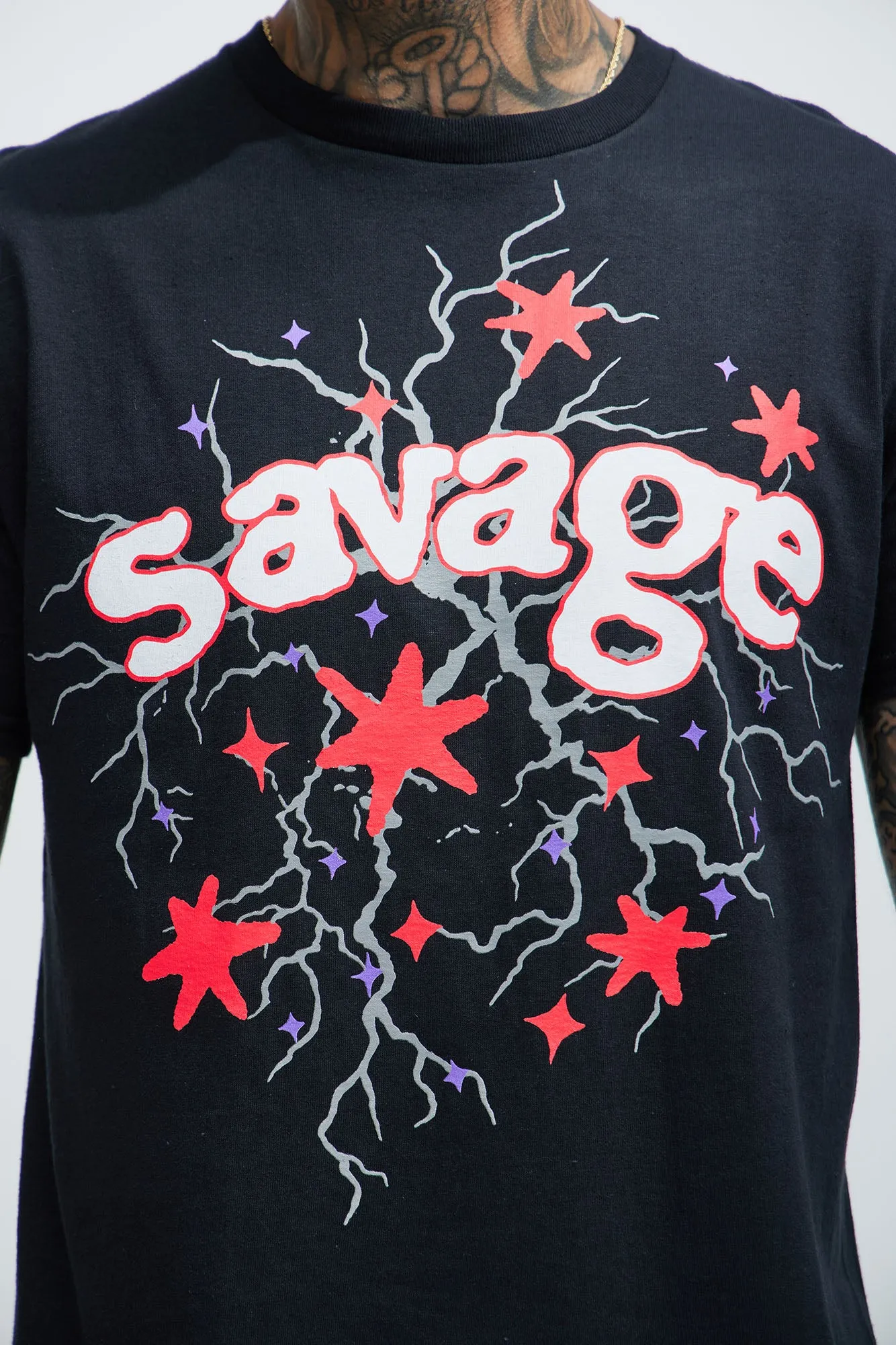 Embrace The Chaos Short Sleeve Tee - Black sold by Fashion Nova product image thumbnail 3