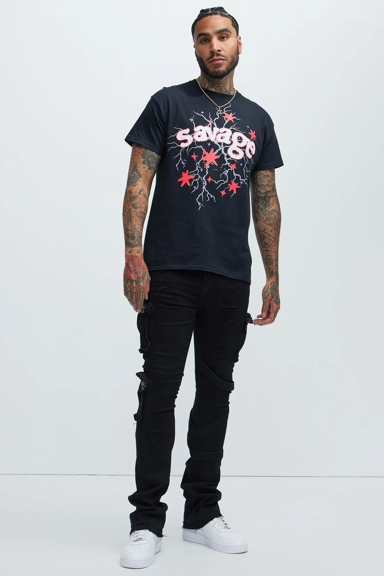 Embrace The Chaos Short Sleeve Tee - Black sold by Fashion Nova product image thumbnail 2