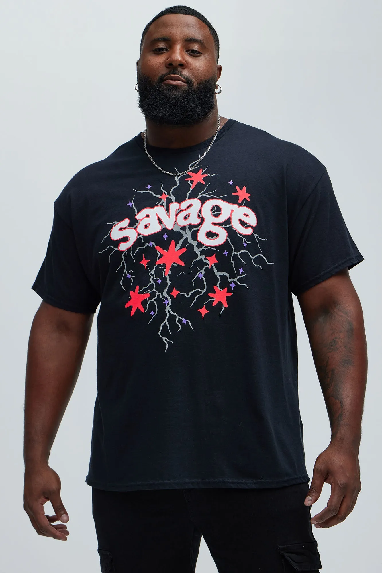 Embrace The Chaos Short Sleeve Tee - Black sold by Fashion Nova product image thumbnail 5