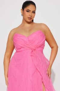 Evelyn Taffeta Gown - Hot Pink sold by Fashion Nova