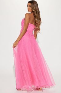 Evelyn Taffeta Gown - Hot Pink sold by Fashion Nova