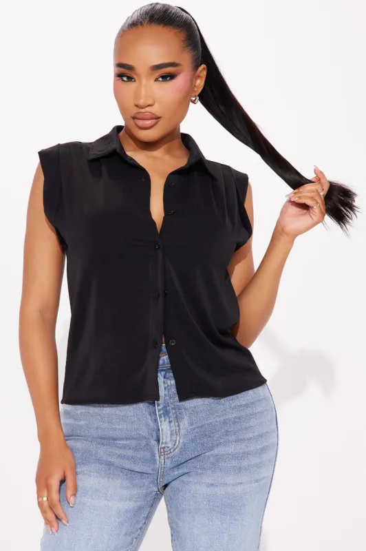 Good Times Shirt - Black sold by Fashion Nova