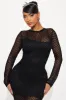 Eileen Crochet Maxi Dress - Black sold by Fashion Nova