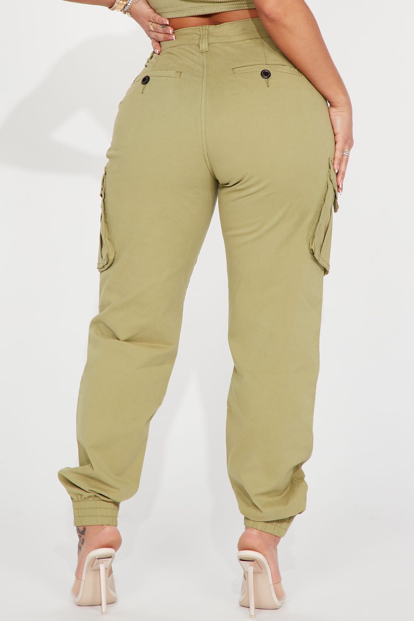 Can't Handle Me Cargo Jogger - Sage sold by Fashion Nova product image thumbnail 3