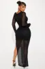 Eileen Crochet Maxi Dress - Black sold by Fashion Nova