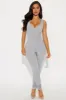 Rain Seamless Jumpsuit - Heather Grey sold by Fashion Nova