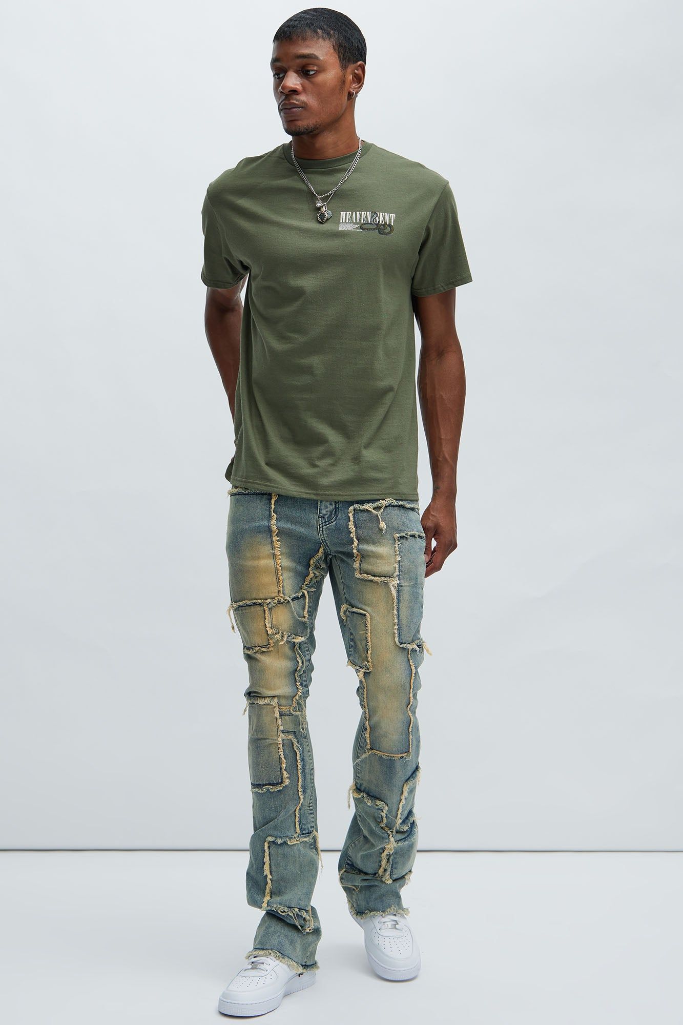 Heaven Meant Short Sleeve Tee - Olive sold by Fashion Nova product image thumbnail 2