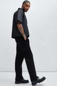 Mac Chino Straight Pants - Black sold by Fashion Nova