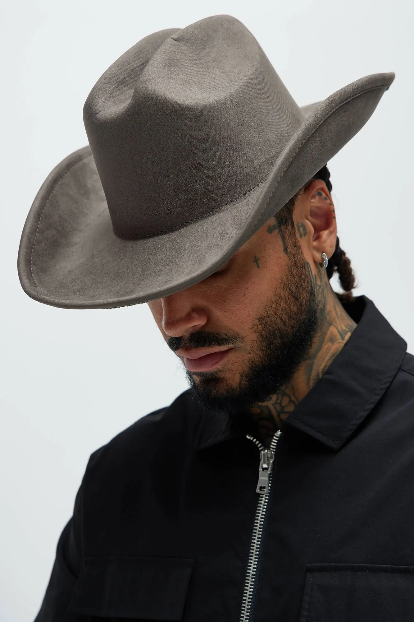 Rocco Cowboy Hat - Grey sold by Fashion Nova