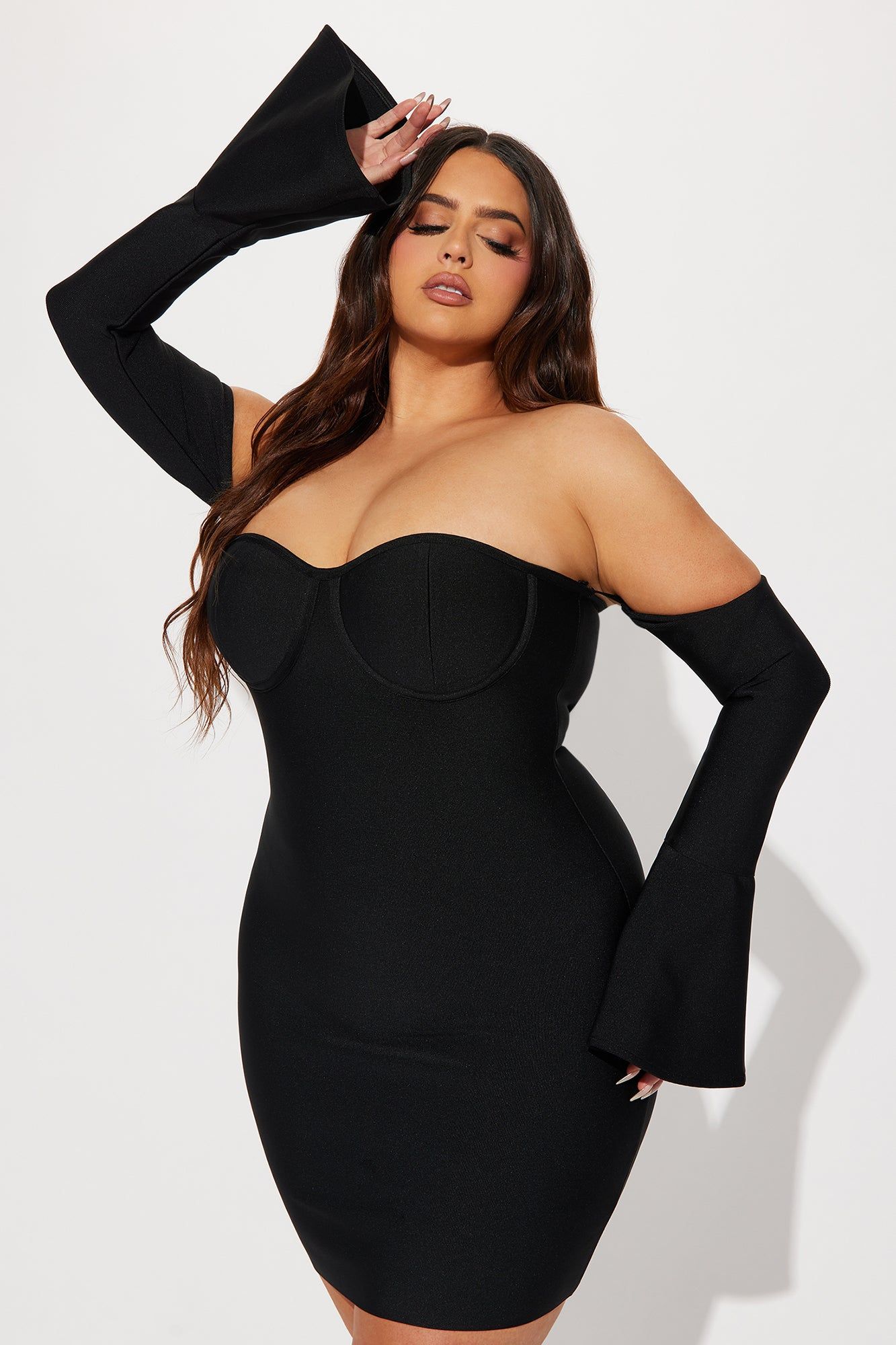Andrea Bandage Mini Dress - Black sold by Fashion Nova product image thumbnail 4