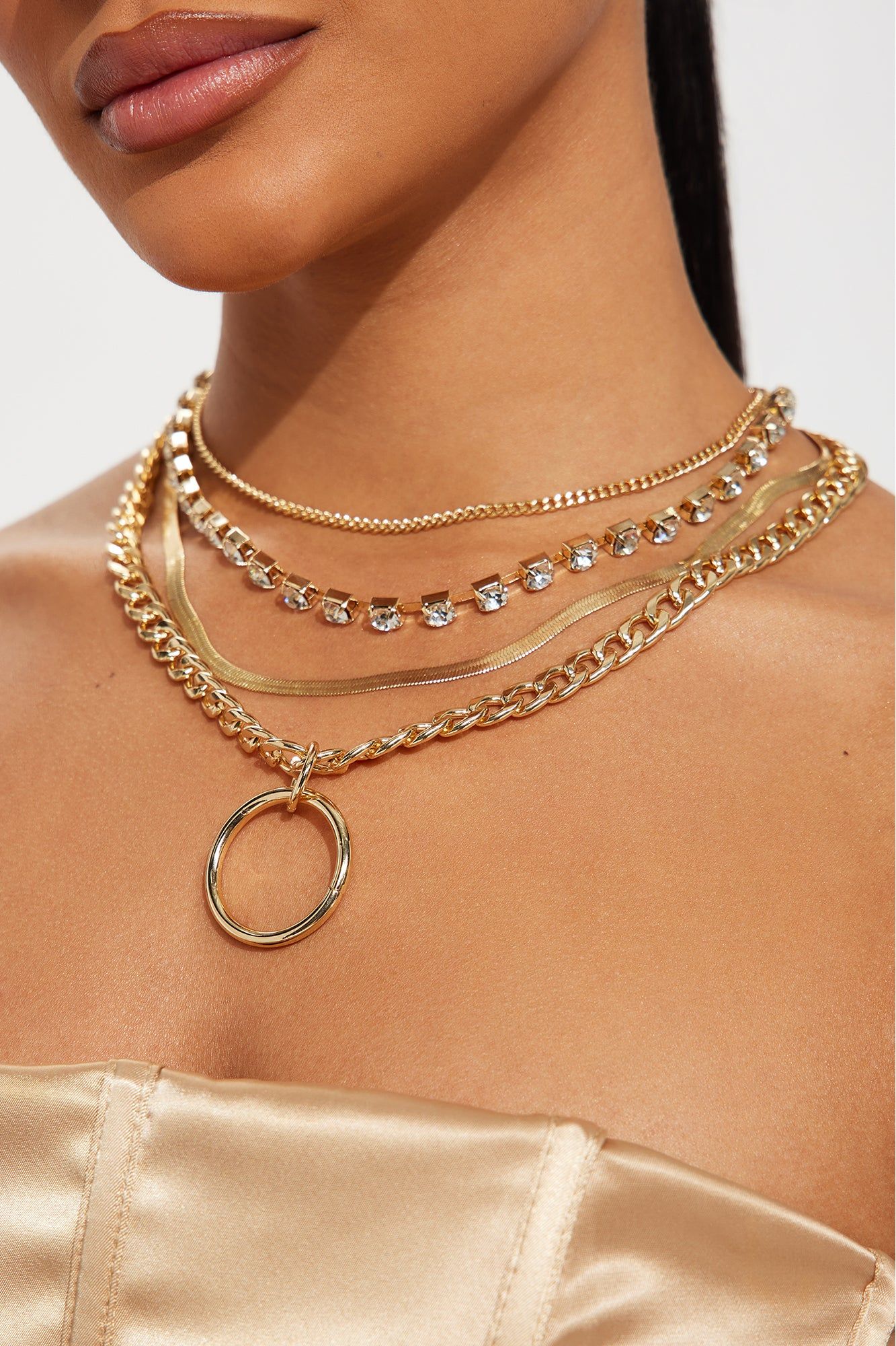Never Ending Vibe Layered Necklace - Gold sold by Fashion Nova
