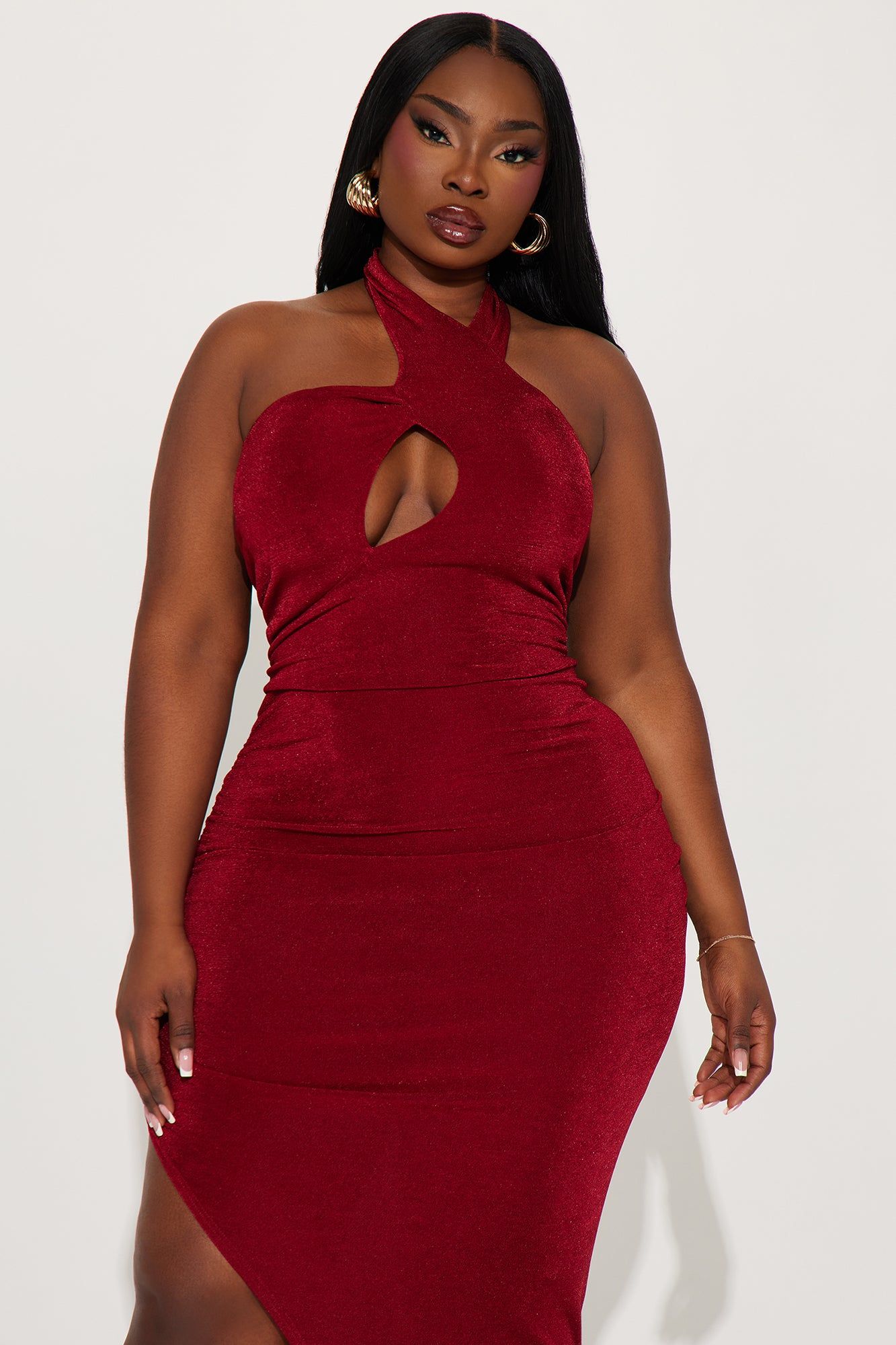 Taylor Halter Maxi Dress - Red sold by Fashion Nova product image thumbnail 5