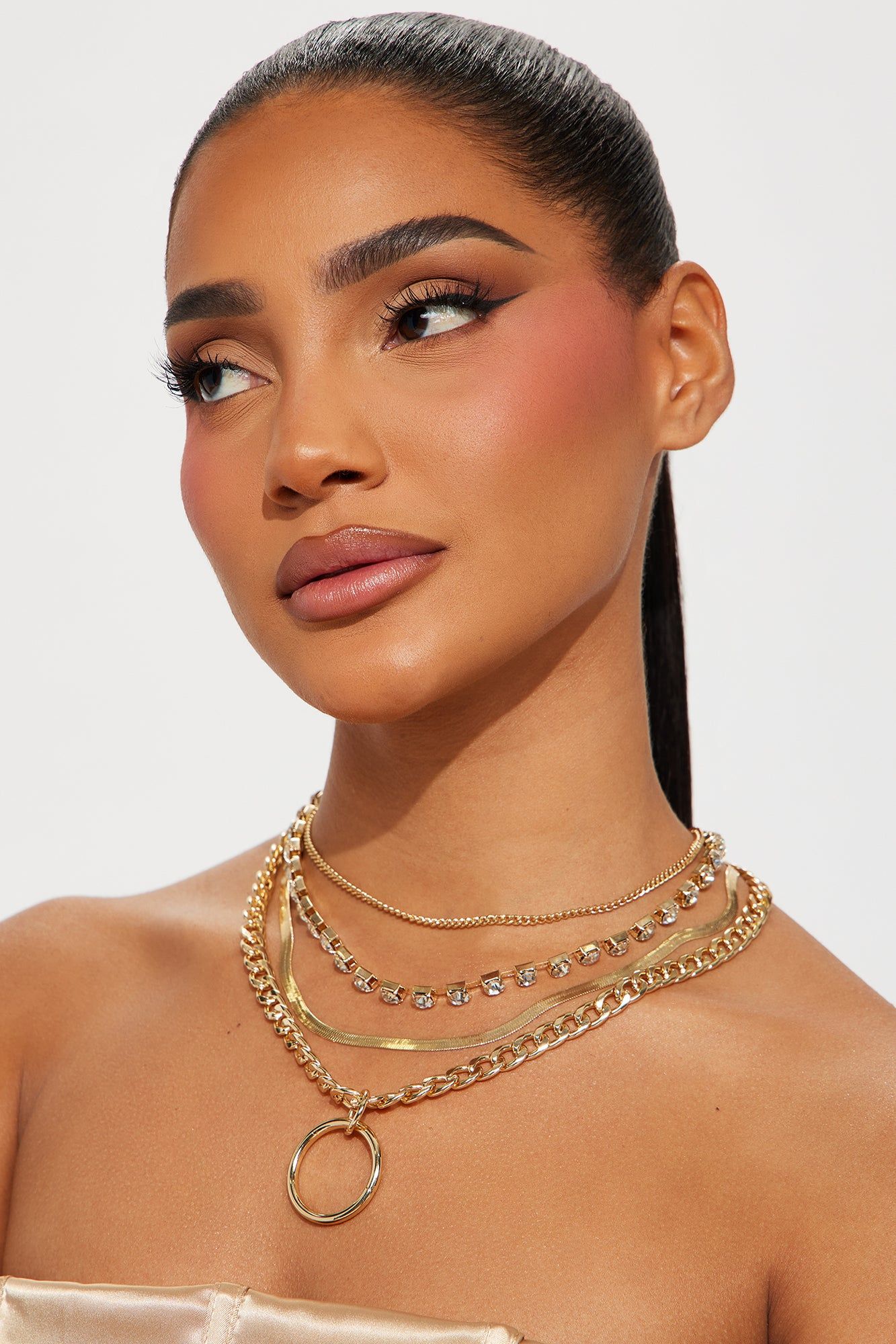 Never Ending Vibe Layered Necklace - Gold sold by Fashion Nova product image thumbnail 2