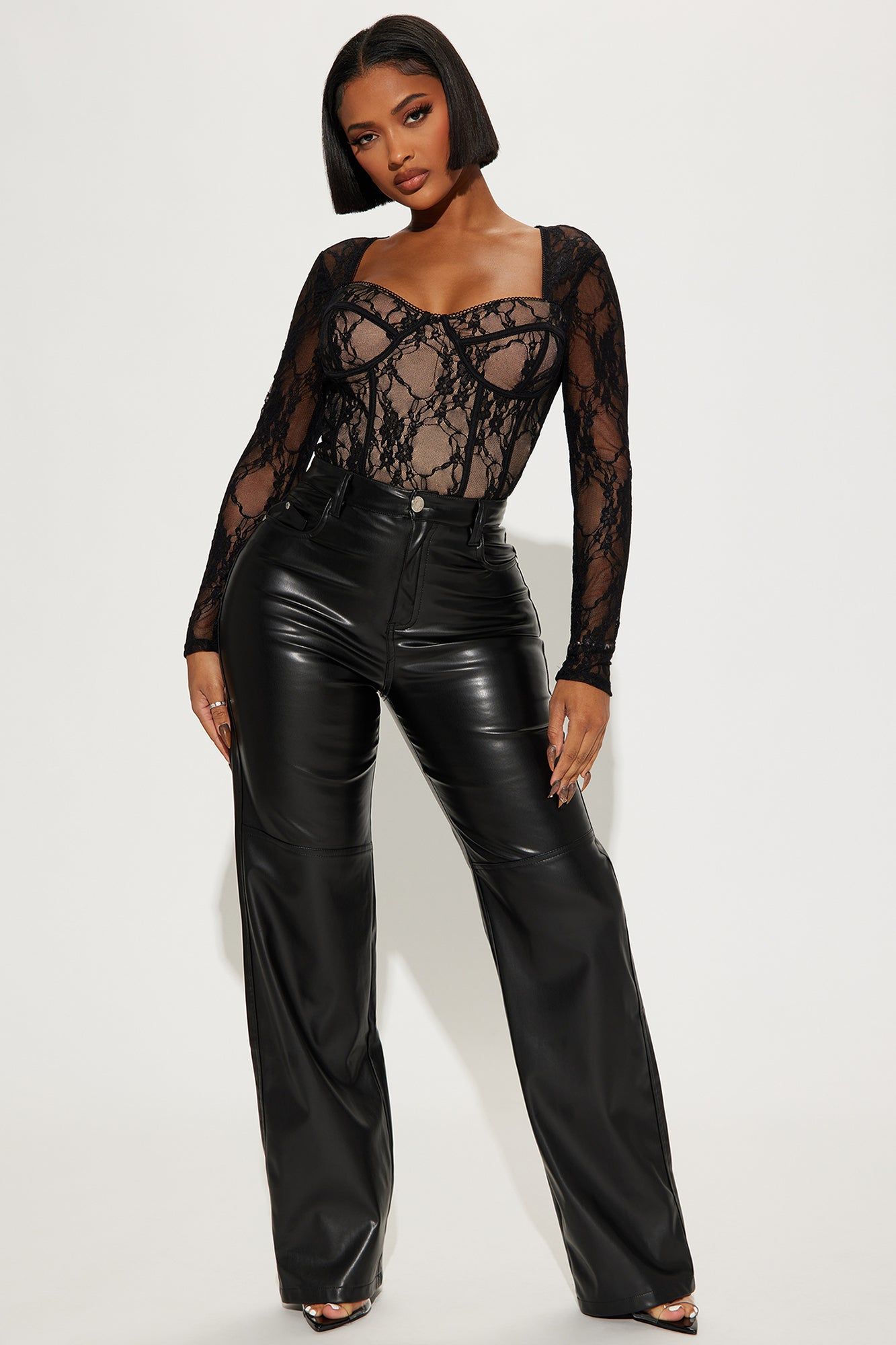 Analisa Lace Corset Top - Black/combo sold by Fashion Nova product image thumbnail 2