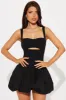 Evie Bubble Mini Dress - Black sold by Fashion Nova