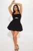 Evie Bubble Mini Dress - Black sold by Fashion Nova