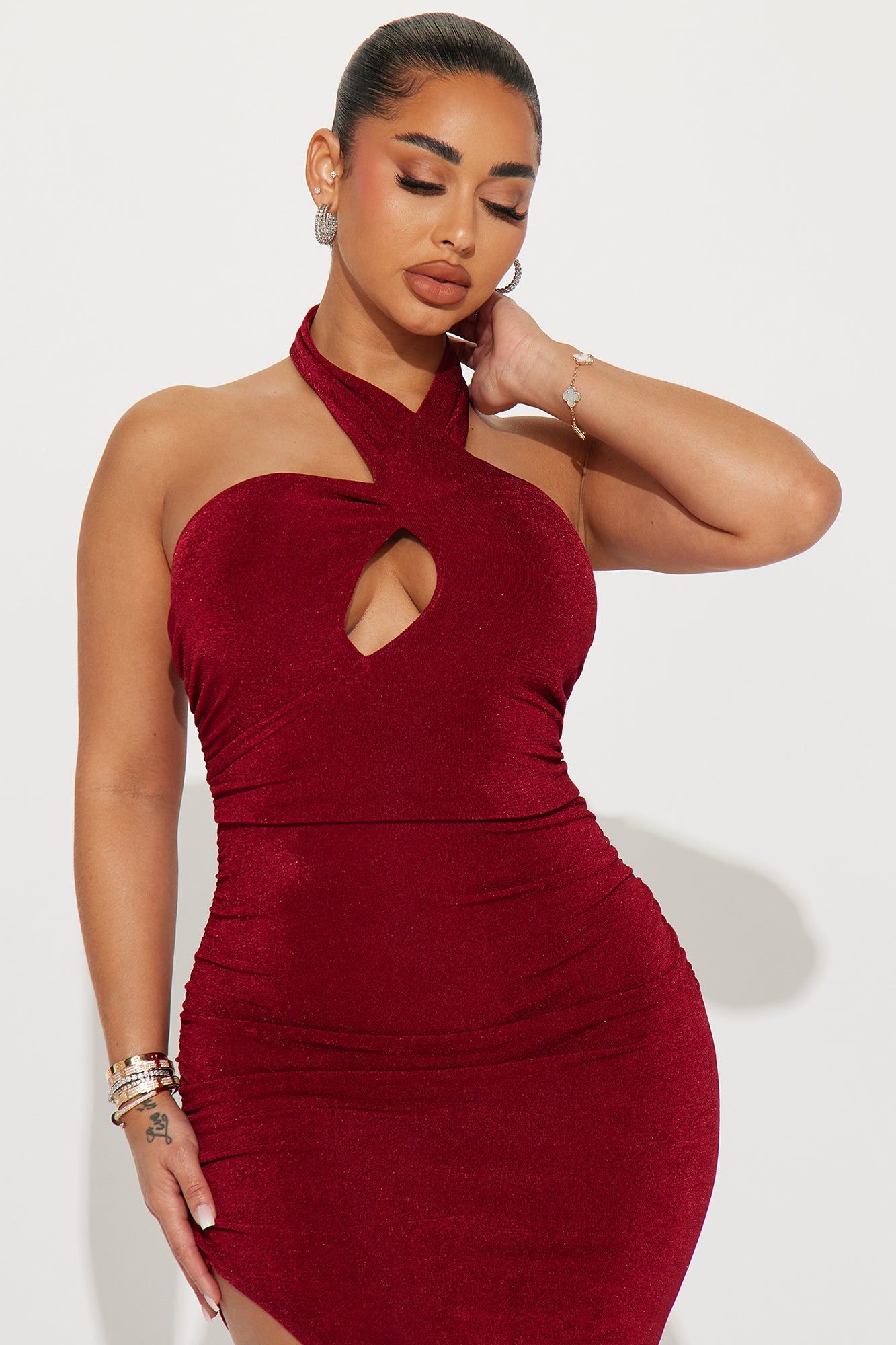 Taylor Halter Maxi Dress - Red sold by Fashion Nova product image thumbnail 2